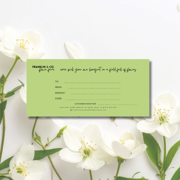 Single U-Pick Gift Card