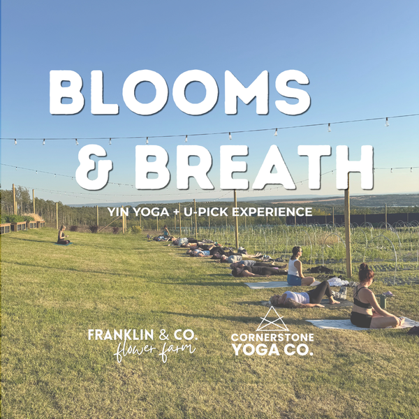 Blooms & Breath -  Yin Yoga Class in the Flower Field