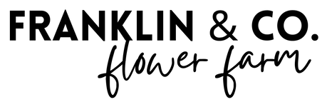 Logo of Franklin & Co. Flower Farm with black text on a white background